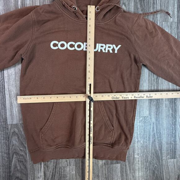 Cocoburry Brown Pullover Hoodie Unisex Sweatshirt Premium Streetwear - Picture 4 of 4